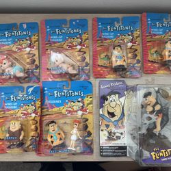 New In Box Flintstones Action Figures Vintage Windup 