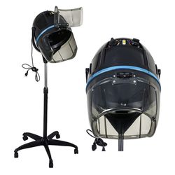 ZENY Stand Up Hair Dryer 1300W Adjustable Floor Hooded Bonnet Hair Dryers with Rolling Wheels Professional Salon Equipment for Beauty Home Hair Drying