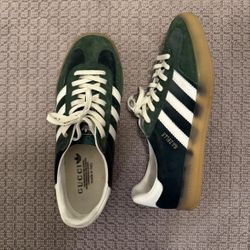 Green Adidas X Gucci Gazelle 