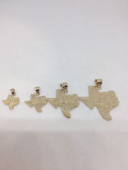 10K Y Gold Texas Charm Pendant