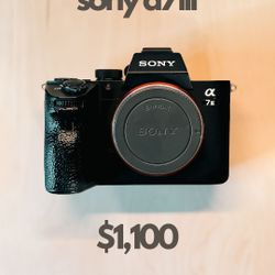 Sony a7iii Camera (Body Only)