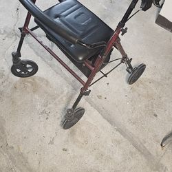 Nova 350 Lb Capacity Walker Wide Seat With Phone/cup Holder