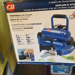 Campbell Hausfeld 2 Gallon Air Compressor Kit
