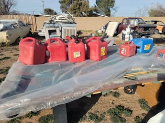 used 5 gallons gasoline container