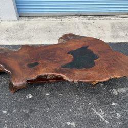 Cypress Wood Coffee Table