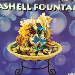 Large Coastal Coral Seashell Fountain 
