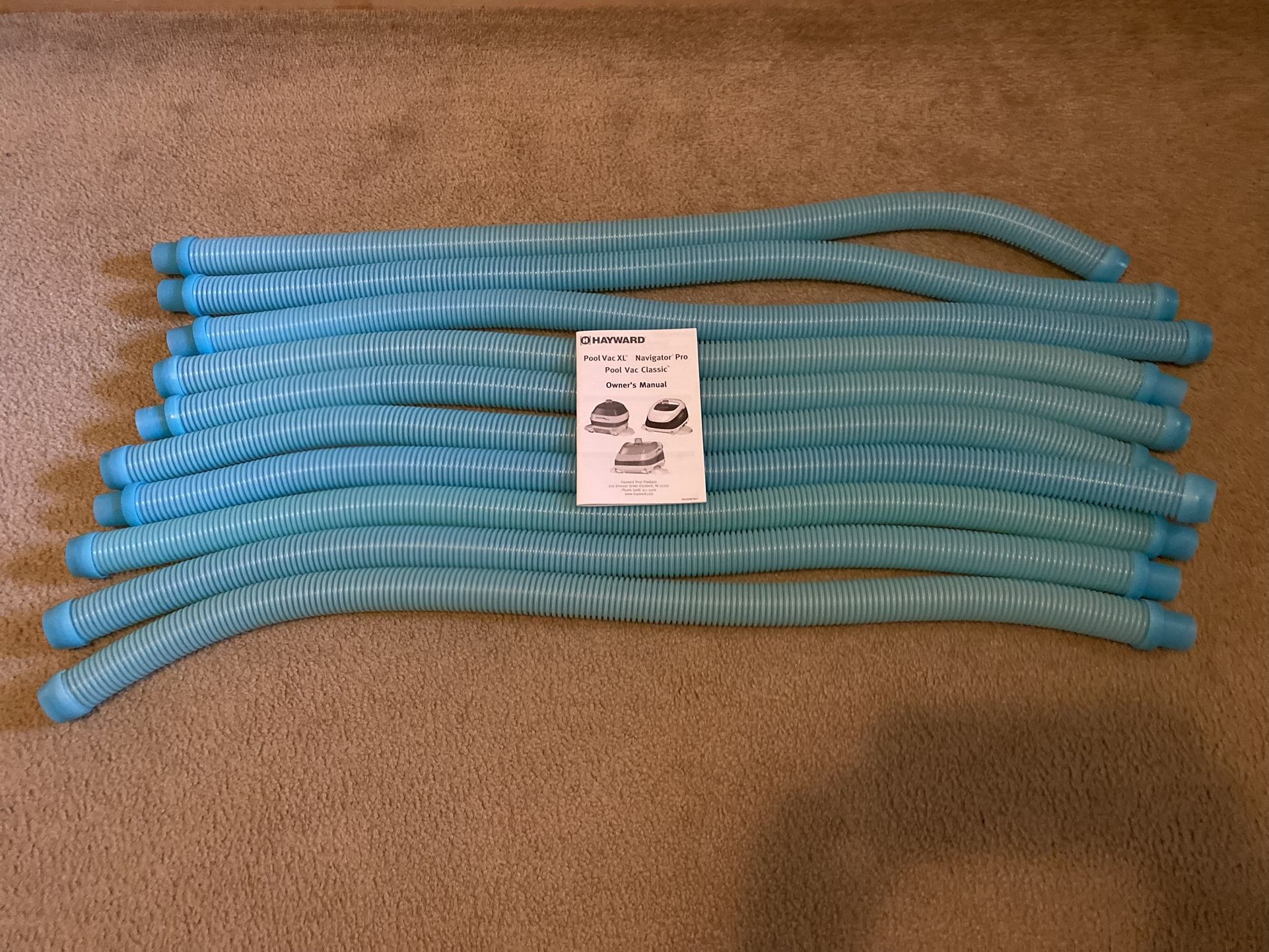 New Bundle Of Ten New Puri Tech Hoses for Hayward Navigator Pro Pool Vacuum 