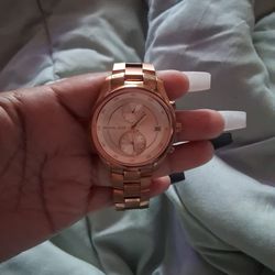 Micheal kors rose gold brair watch