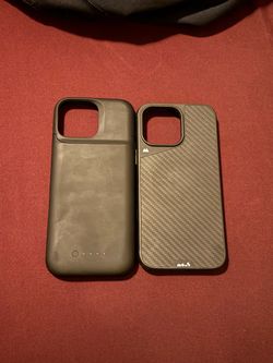 iPhone 16 pro maxBattery Case and Mous Carbon Fiber Case