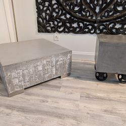 Cement/Concrete Coffee Table & End Table