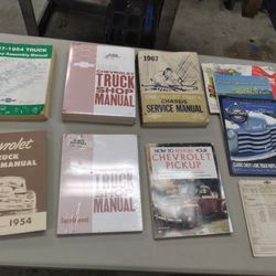 Lot Of Vintage Chevy Pickup Factory Manuals
