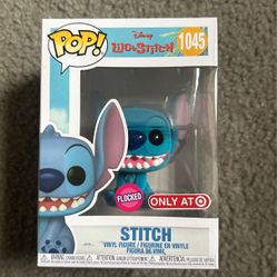 Flocked Stitch Funko Pop