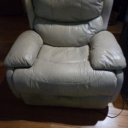Off White Power Recliner