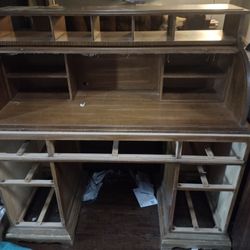 Wood Rolltop Desk
