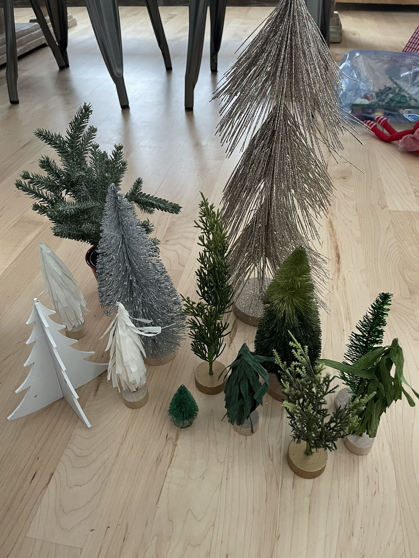 Set Of Small Christmas Trees