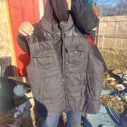 Vest With Hood Size Large 