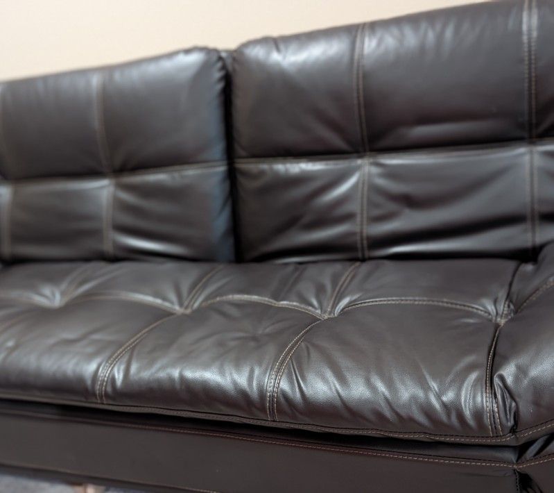 Leather sofa / Futon
