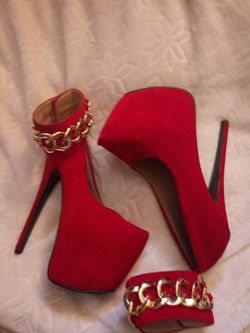Red heels size 5.5