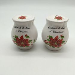 Celebrate The Magic Of Christmas Salt And Pepper Shakers