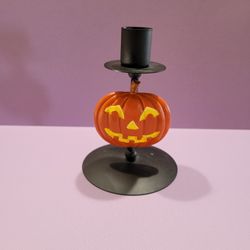 Pumpkin Candlestick Holder