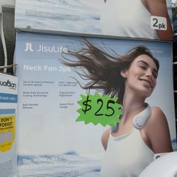 Jisulife Portable Neck Fan 2 Pack 
