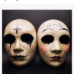 Two Halloween Mask For Adults