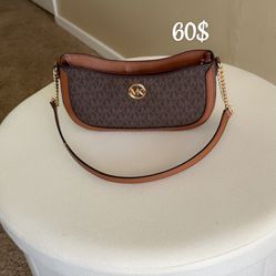 Michael Kors Leather Signature Shoulder Bag