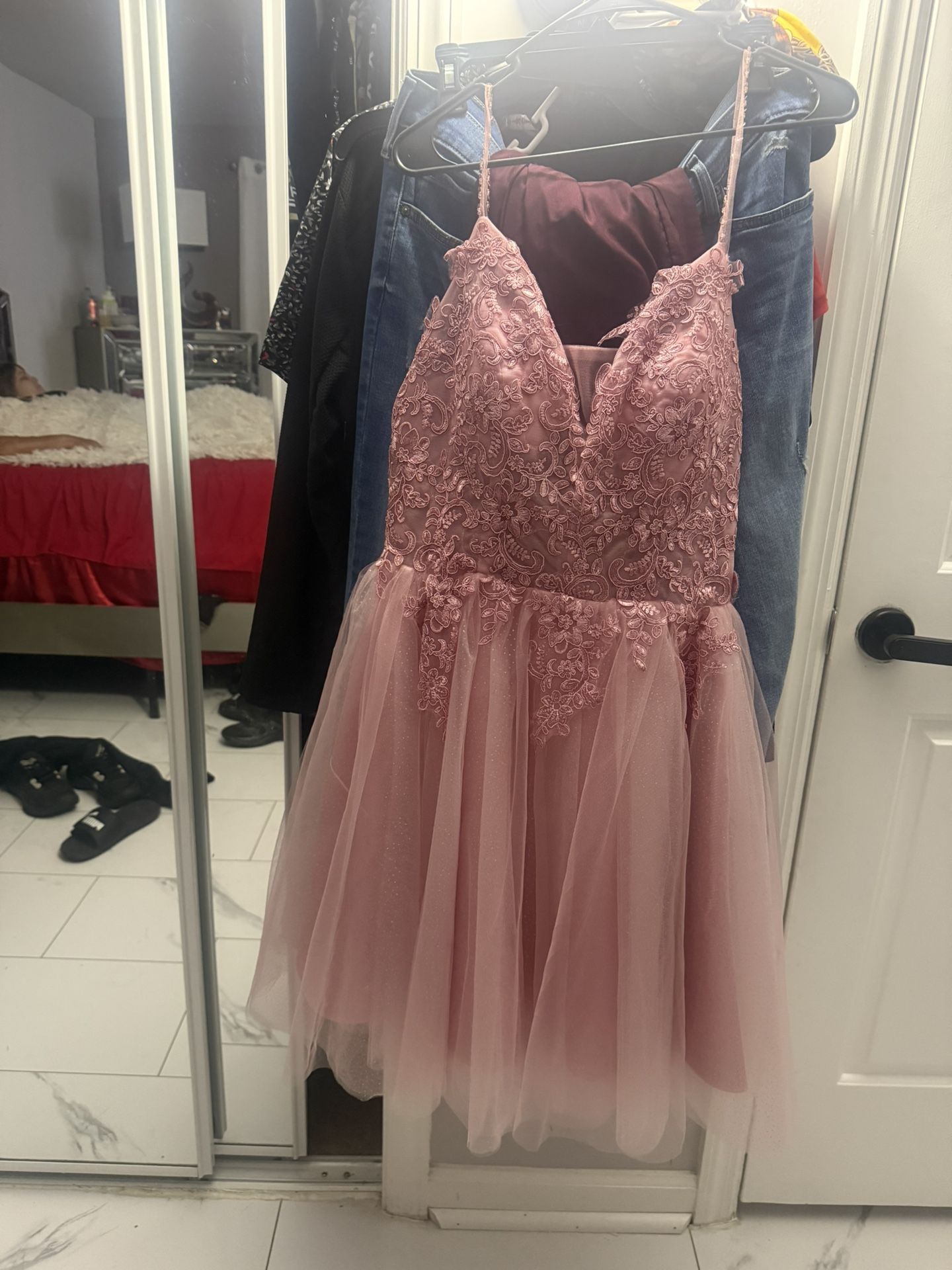 New Pink Dress Size M