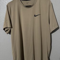 Tan Nike Dri Fit Shirt