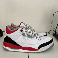 Fire red 3s