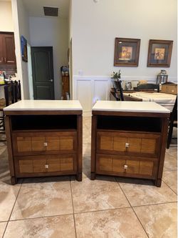 Mark David wide Nightstands
