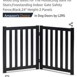 Solid Hardwood Freestanding Pet Gate Wooden Dog Gates for Doorways Nature Wood Dog Gates