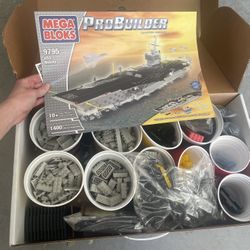 Mega Bloks Pro Builder USS MOS PROBUNDER Nimitz #9(contact info removed) Building Set Like Legos