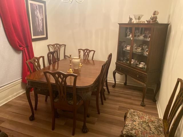 Antique 100% wood Dining room set