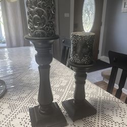 Candle holders with Candles