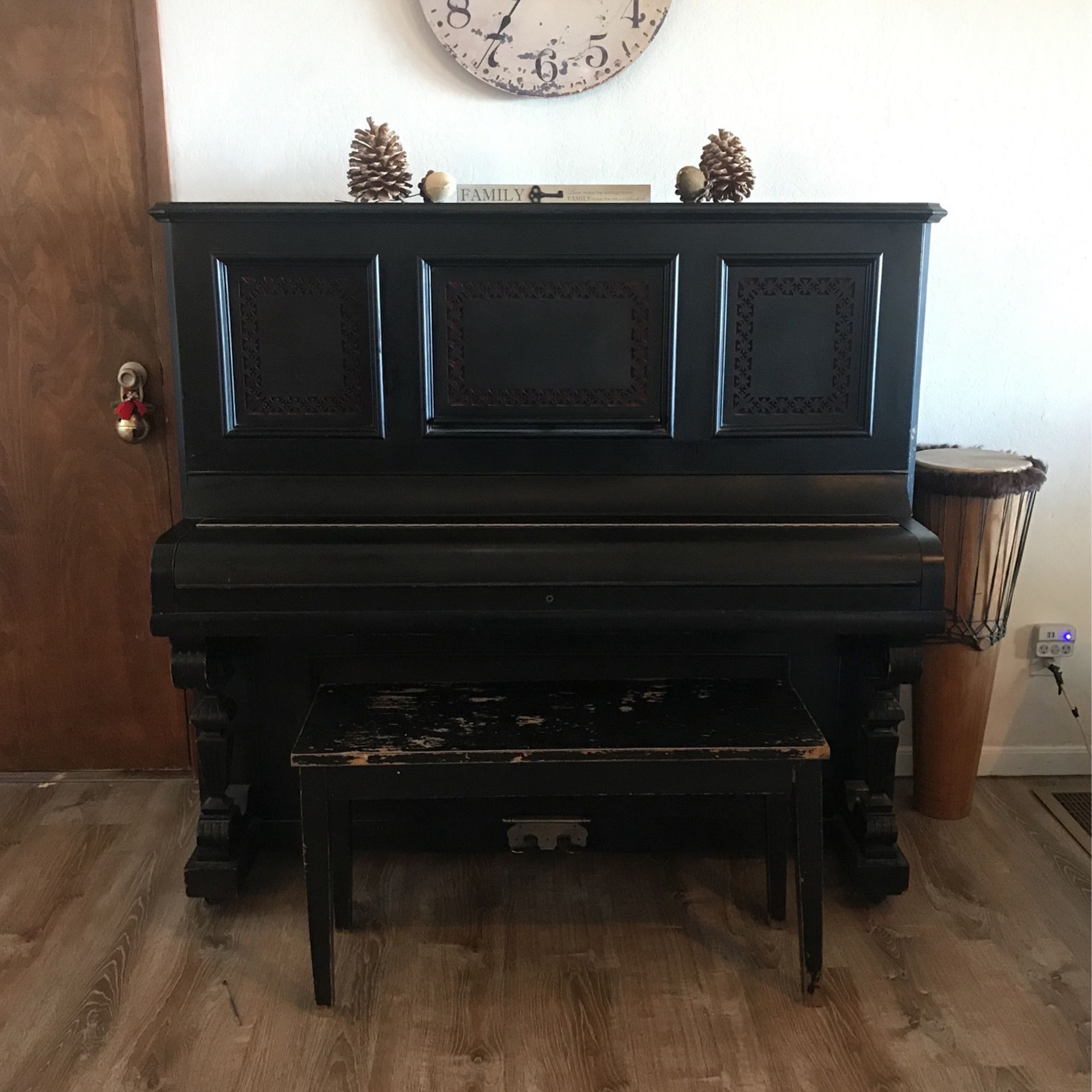 1880’s J & C Fisher, New York Cabinet Grand Piano