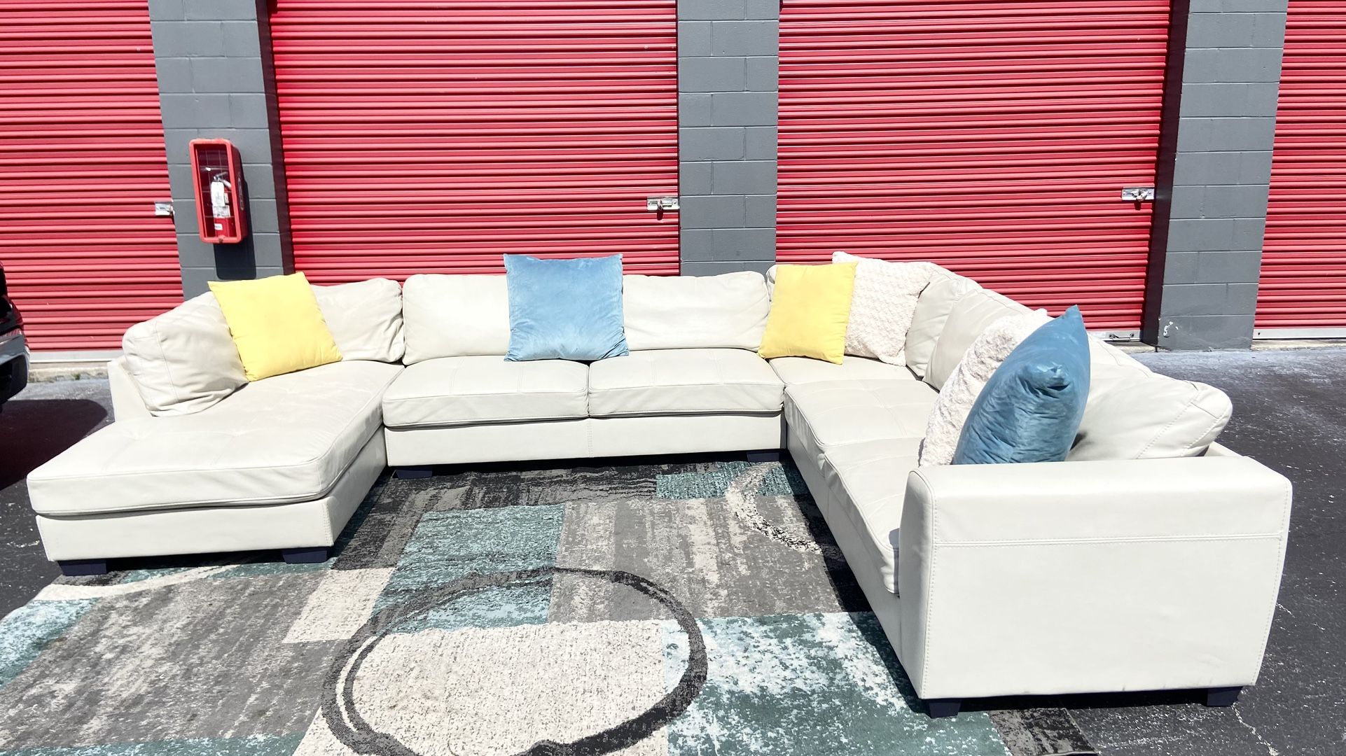 Oversized Leather Sectional