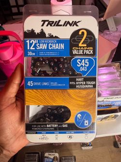 TriLink 12" Low Kickback Saw Chain 2-Pack