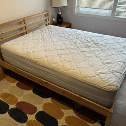 Revive Queen Mattress With IKEA Bed frame 