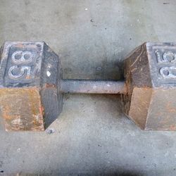 85 LB Dumbbells 
