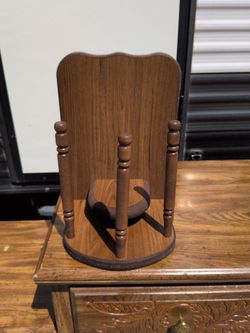Wooden baseball cap holder