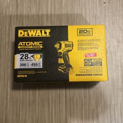 Dewal ATOMIC 20V MAX Cordless Brushless 1/2 in. Variable Speed Impact Wrench (Tool Only)