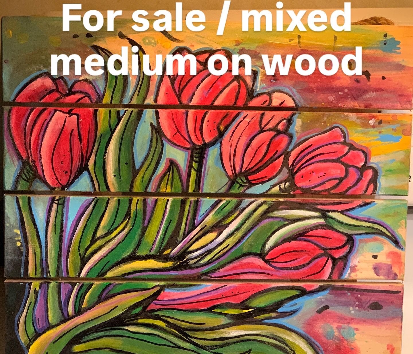 Acrylic Wood Painting