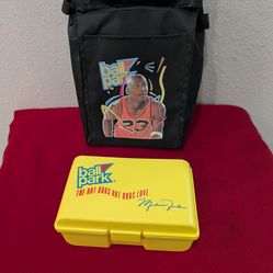 MICHAEL JORDAN 1990S BALLPARK FRANKS INSULATED LUNCH BAG and Hot Dogs Cooler UPPERDECK BULLS  23
