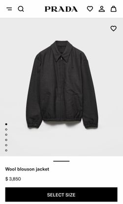 Prada  Gray Wool Jacket