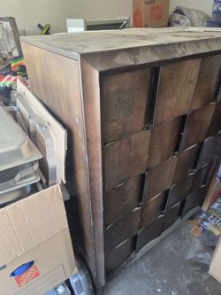 All wood dresser....