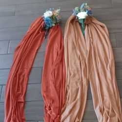 Wedding Chair Sashes With Bouquet 