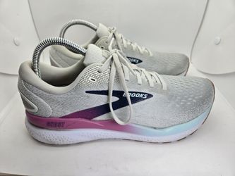 Brooks Ghost 16 Shoes Womens 10 B Grey Running Athletic Long Distance Sneakers