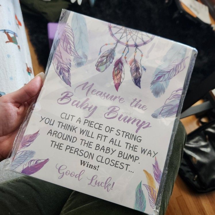 New Baby Shower "Baby Bump" Guessing Game (NO String Inc)