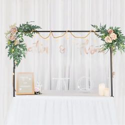 Adjustable Over The Table Rod Stand（49-78） inch - Premium Quality Arch Stand for Birthday, Anniversary, Christmas, Light & Easy to Assemble Decorated 